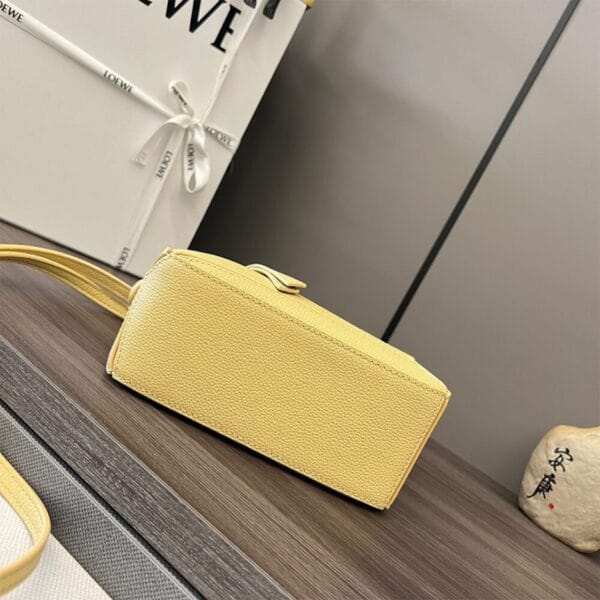 LOEWE Mini Puzzle bag in classic calfskin Khaki - Image 5
