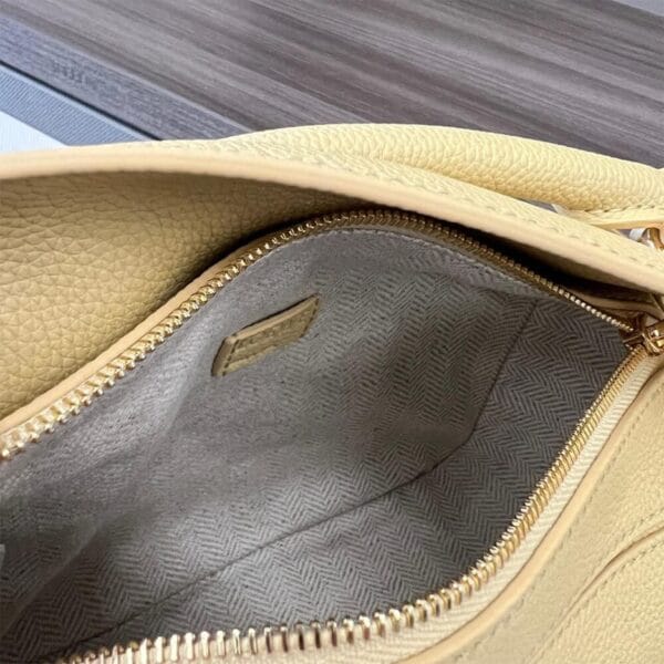 LOEWE Mini Puzzle bag in classic calfskin Khaki - Image 8