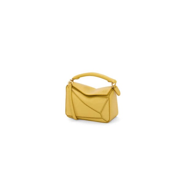 LOEWE Mini Puzzle bag in classic calfskin Khaki