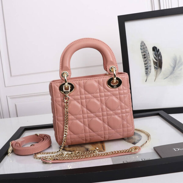 Mini Lady Dior Bag Pink - Image 4