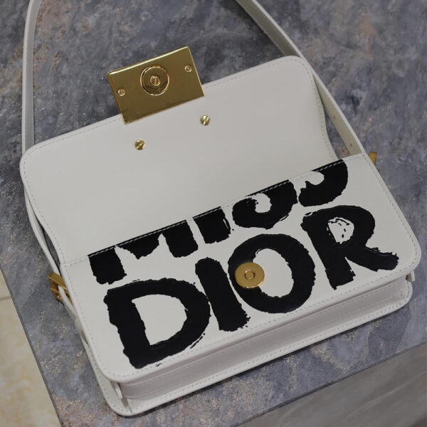 Miss Dior Flap Bag Medium grey - Image 6