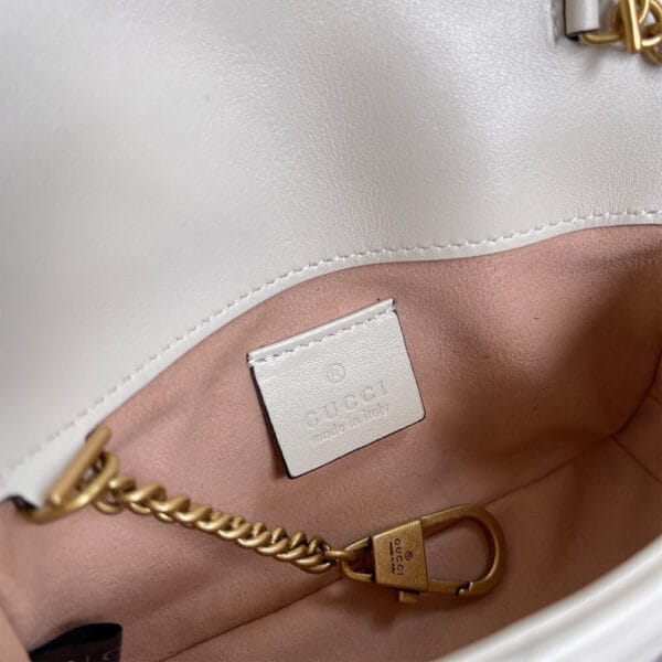 GG Marmont matelasse leather super mini bag Beige - Image 8