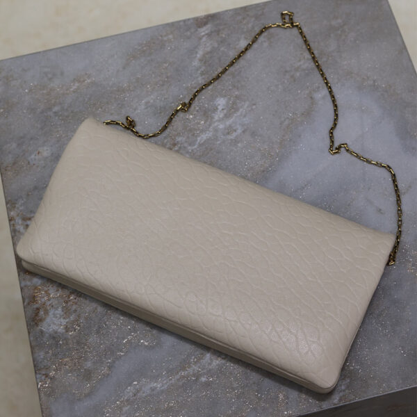 YSL CALYPSO GRAINED LAMBSKIN MINI BAG Beige - Image 4