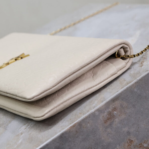 YSL CALYPSO GRAINED LAMBSKIN MINI BAG Beige - Image 5