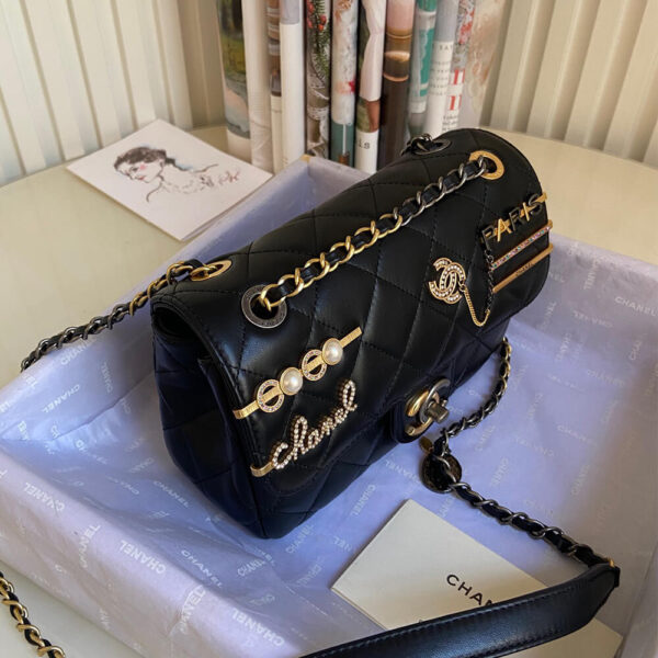 SMALL FLAP BAG black - Image 3