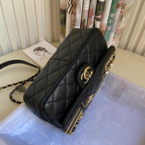 SMALL FLAP BAG black - Image 5