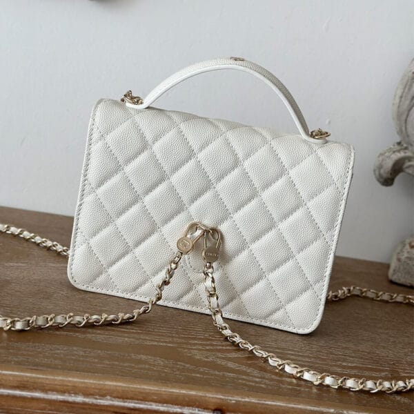 Chanel 25C Mini Backpack White - Image 4