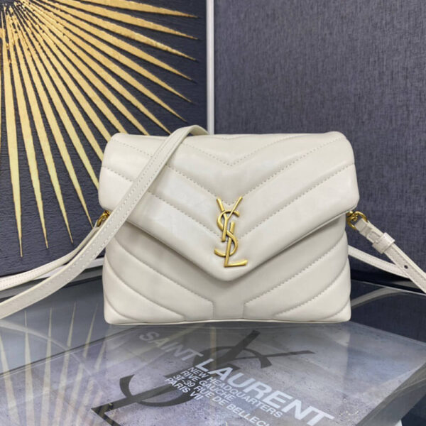 YSL Toy Loulou Bag Beige - Image 2