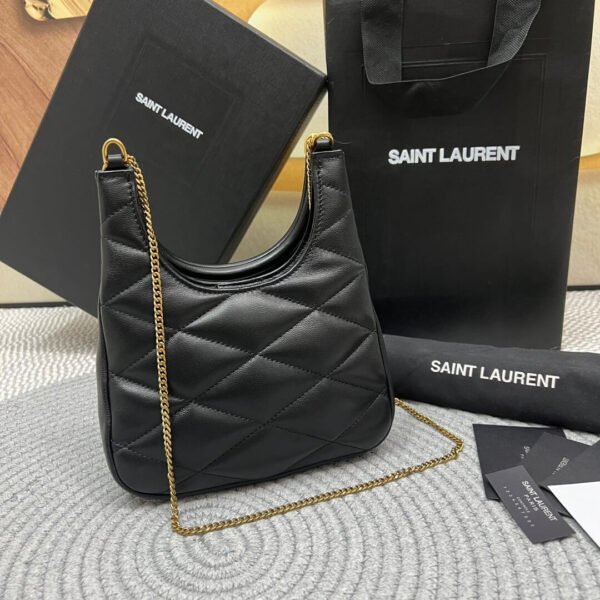 YSL SADE Hobo lambskin bag black - Image 4