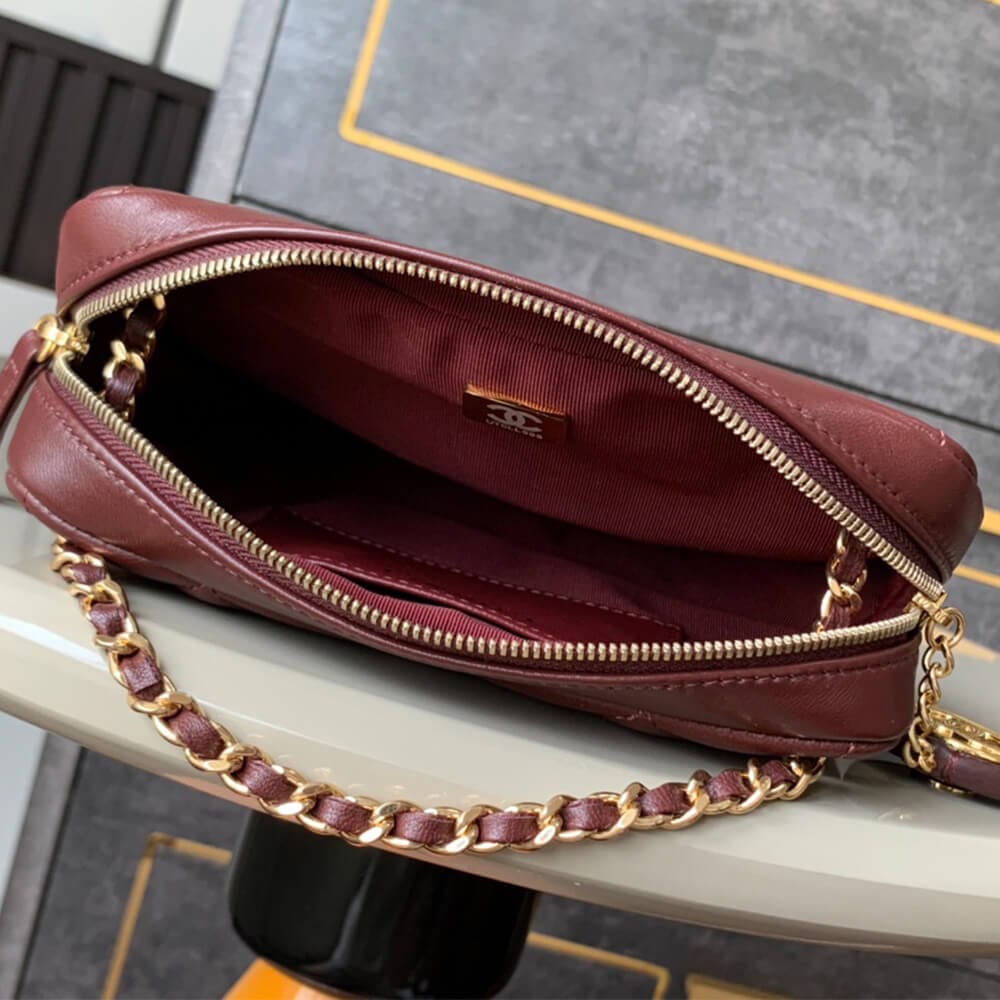 CHANEL Mini Camera Case Red - Image 8