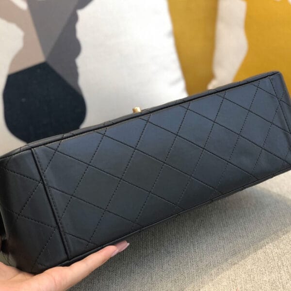 CHANEL Classic Maxi Handbag”High-end grade” black - Image 6