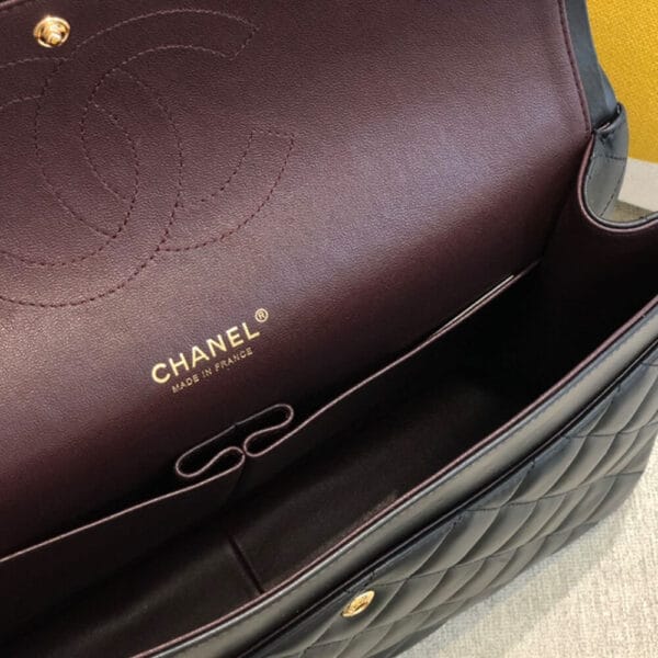 CHANEL Classic Maxi Handbag”High-end grade” black - Image 8