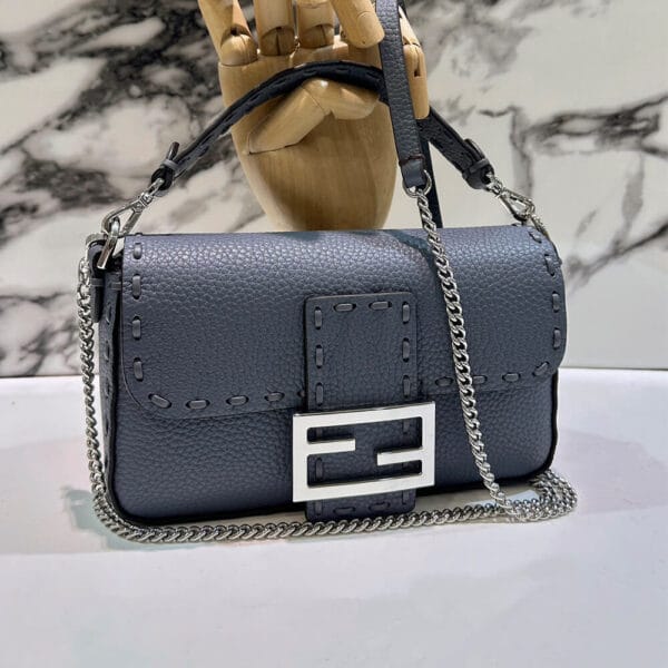 Fendi Mini Baguette Dark Olive - Image 2