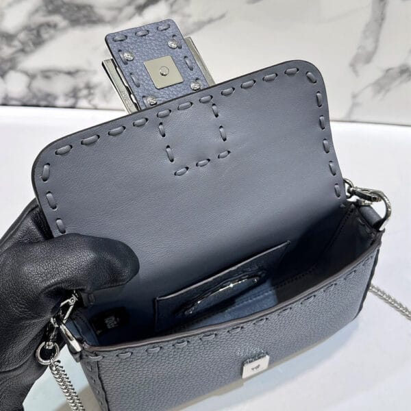 Fendi Mini Baguette Dark Olive - Image 8