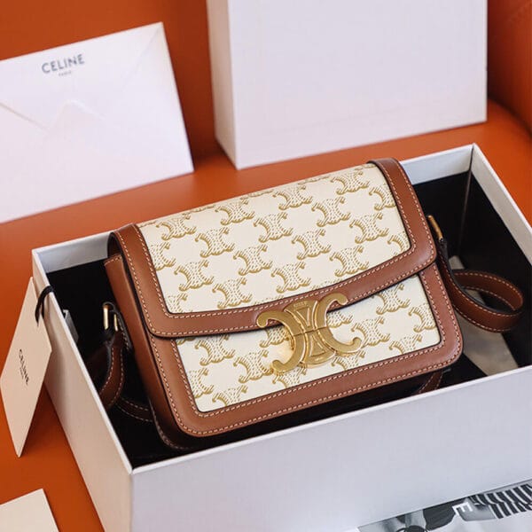 CELINE TEEN TRIOMPHE BAG Beige - Image 2