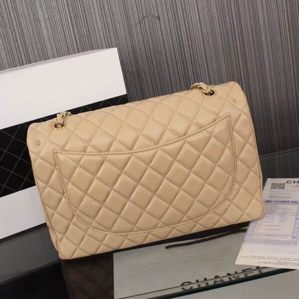 CHANEL Classic Maxi Handbag Lake Blue - Image 3