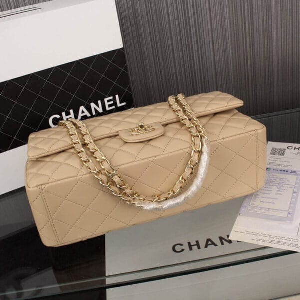CHANEL Classic Maxi Handbag Lake Blue - Image 5