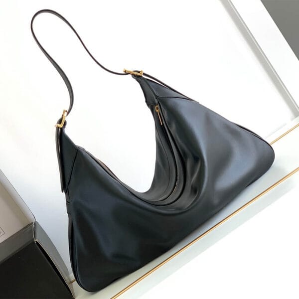 CELINE Large Romy bag in soft calfskin black - Image 4