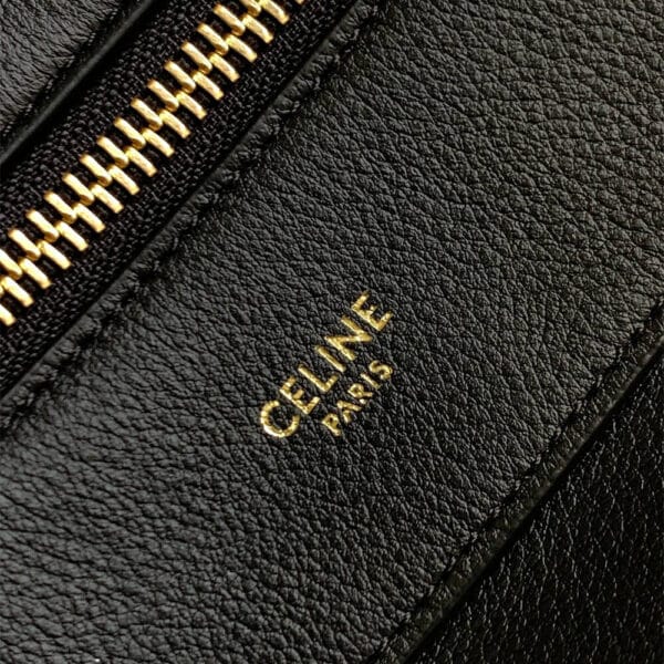 CELINE Large Romy bag in soft calfskin black - Image 6