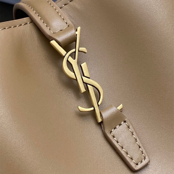 YSL LE 37 mini in shiny leather Beige - Image 6