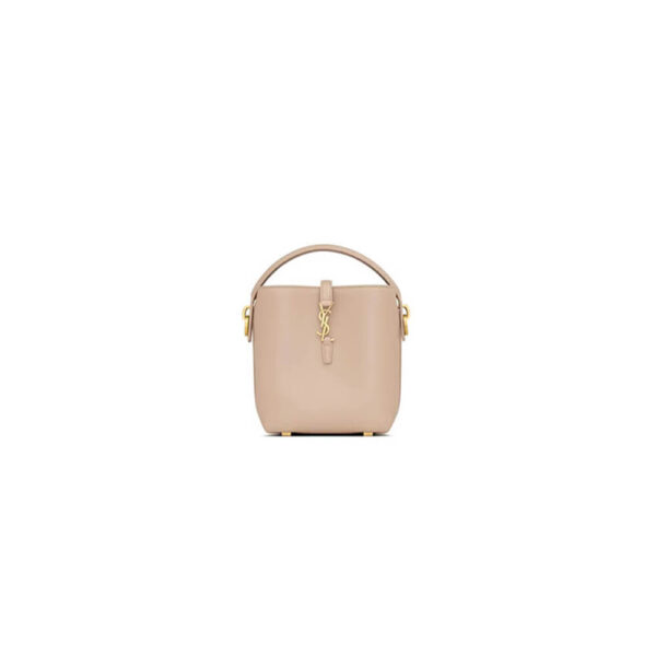 YSL LE 37 mini in shiny leather Beige