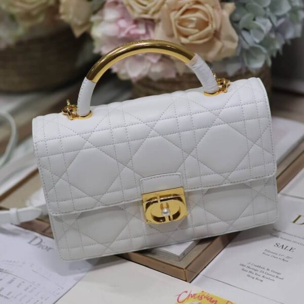 Medium Dior Ange Bag Medium grey - Image 6