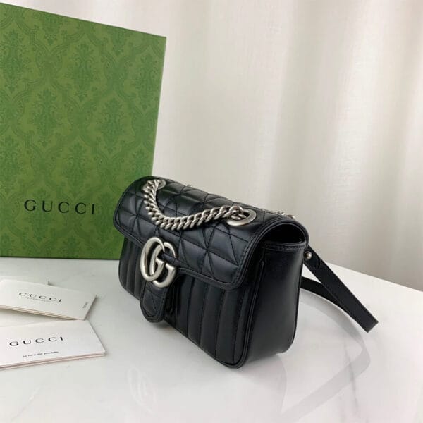GG MARMONT MINI SHOULDER BAG black - Image 3