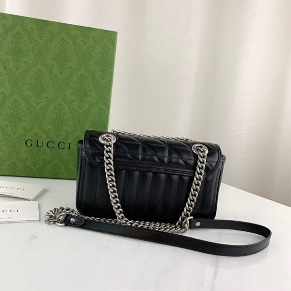 GG MARMONT MINI SHOULDER BAG black - Image 4