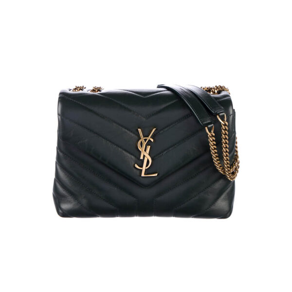 YSL LOULOU SMALL CHAIN BAG black