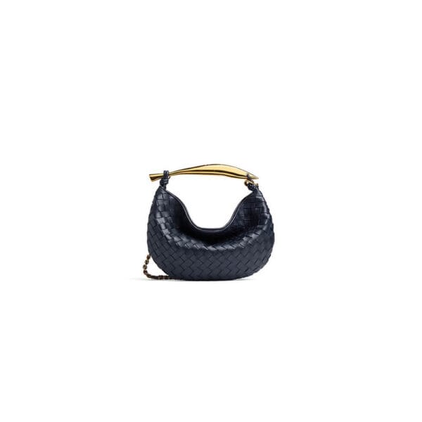 Bottega Veneta Sardine With Chain black