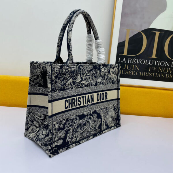 SMALL DIORAMOUR DIOR BOOK TOTE Medium grey - Image 3