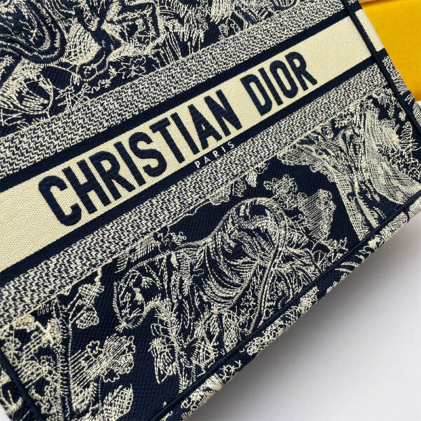 SMALL DIORAMOUR DIOR BOOK TOTE Medium grey - Image 6