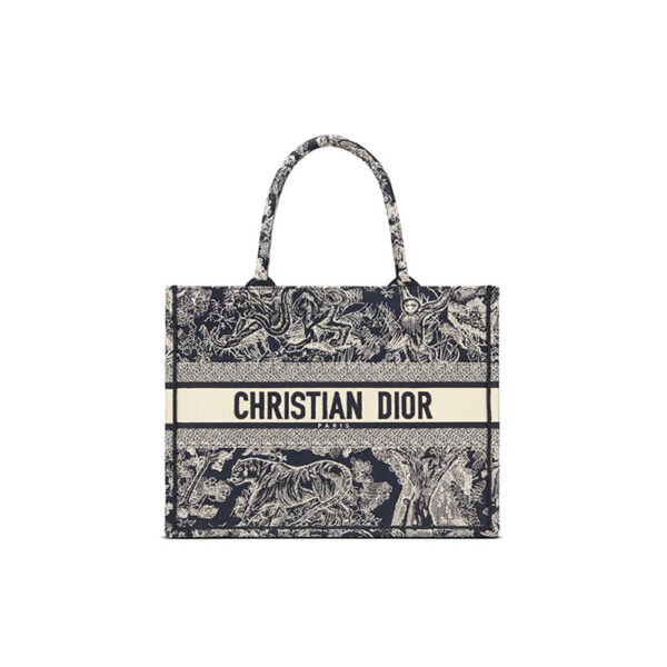 SMALL DIORAMOUR DIOR BOOK TOTE Medium grey