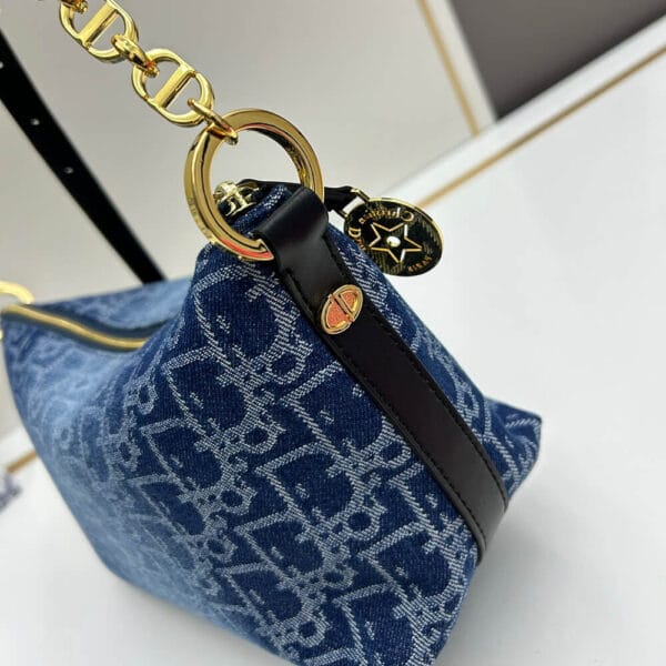 Dior Diorstar Hobo Bag with Chain black - Image 6