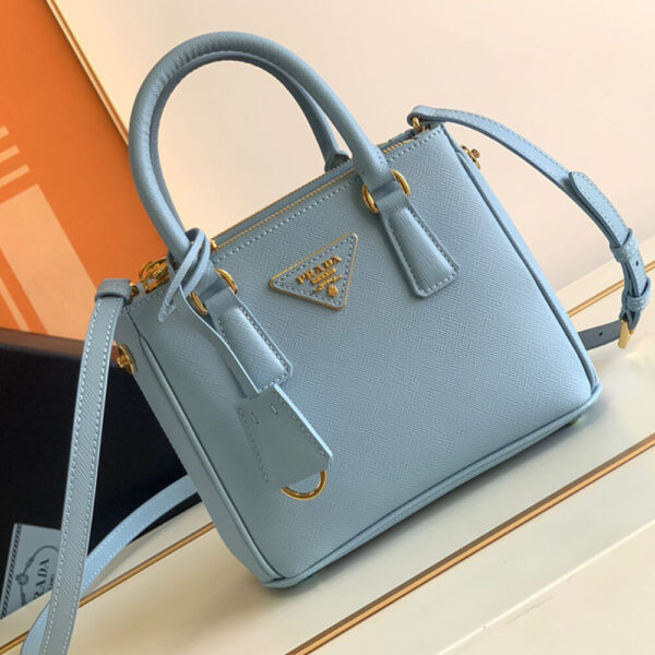 Prada Galleria Saffiano leather mini-bag Lake Blue - Image 2