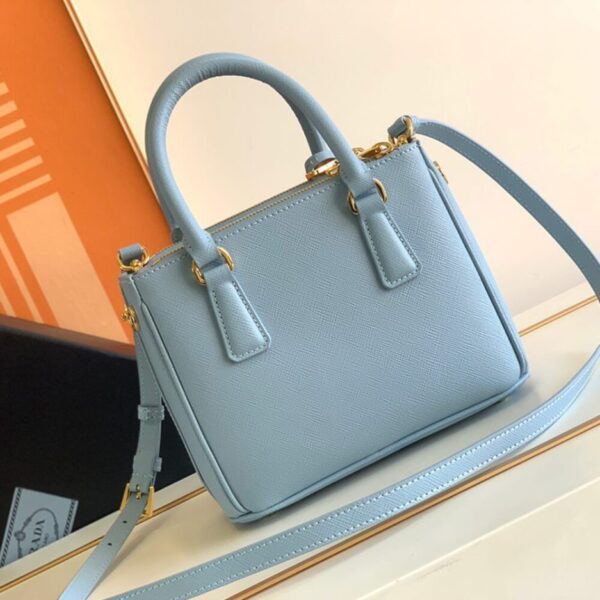 Prada Galleria Saffiano leather mini-bag Lake Blue - Image 4