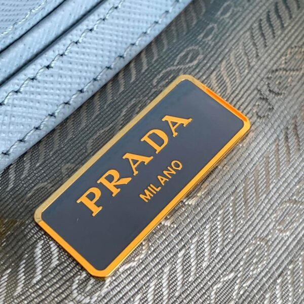 Prada Galleria Saffiano leather mini-bag Lake Blue - Image 7