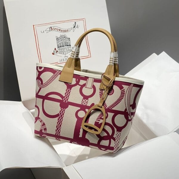 Hermes Steeple 28 bag(high-end grade) Beige - Image 3