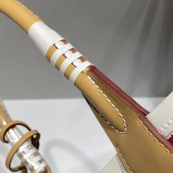 Hermes Steeple 28 bag(high-end grade) Beige - Image 6