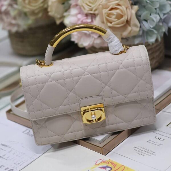 Medium Dior Ange Bag Beige - Image 6