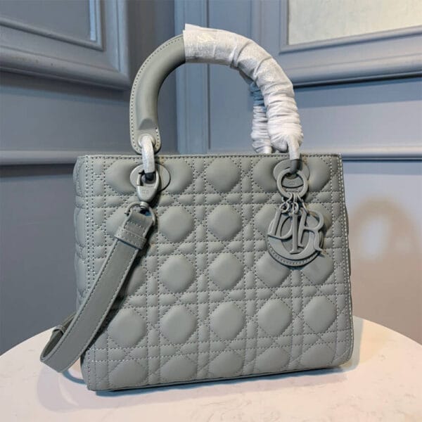 DIOR MEDIUM LADY DIOR BAG White - Image 3