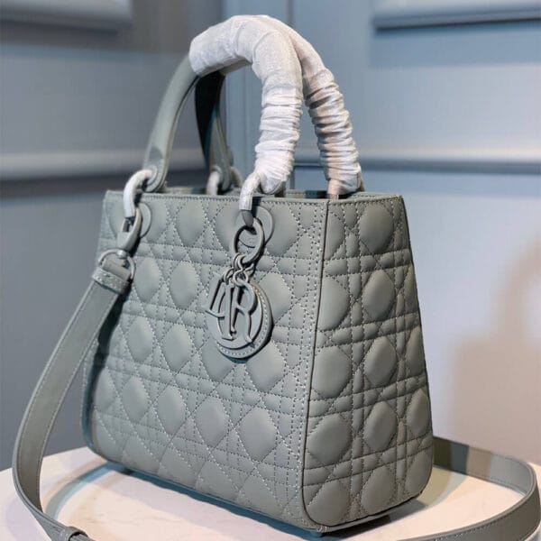 DIOR MEDIUM LADY DIOR BAG White - Image 4