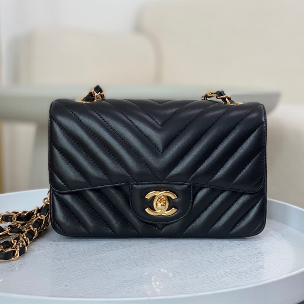 Chanel Mini Flap Bag(high-end grade) Dark Olive - Image 2