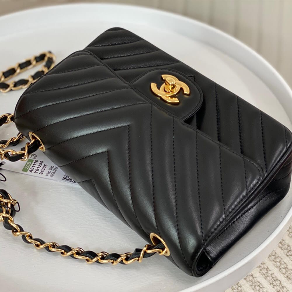 Chanel Mini Flap Bag(high-end grade) Dark Olive - Image 5