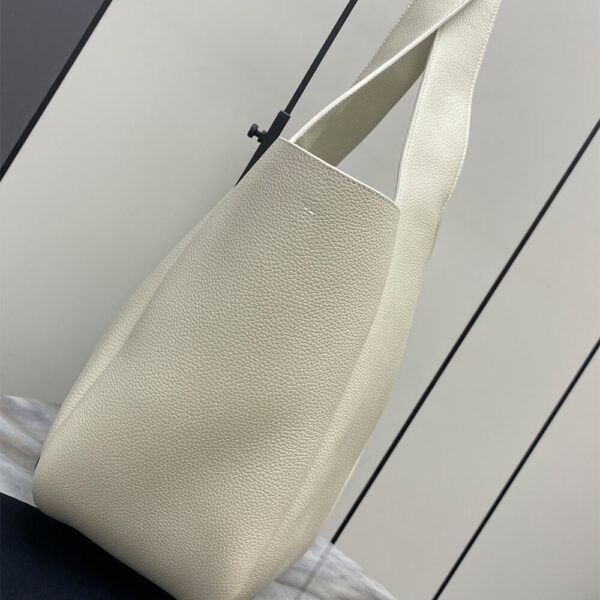 YSL LE 5 A 7 BEA IN GRAINED LEATHER Beige - Image 3
