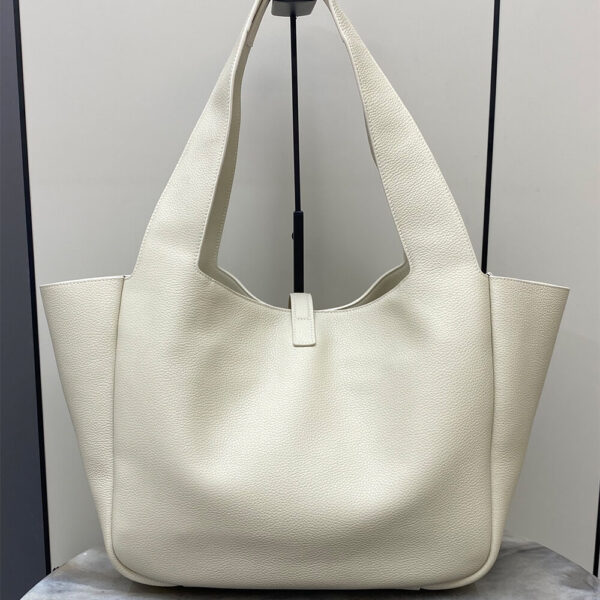 YSL LE 5 A 7 BEA IN GRAINED LEATHER Beige - Image 4