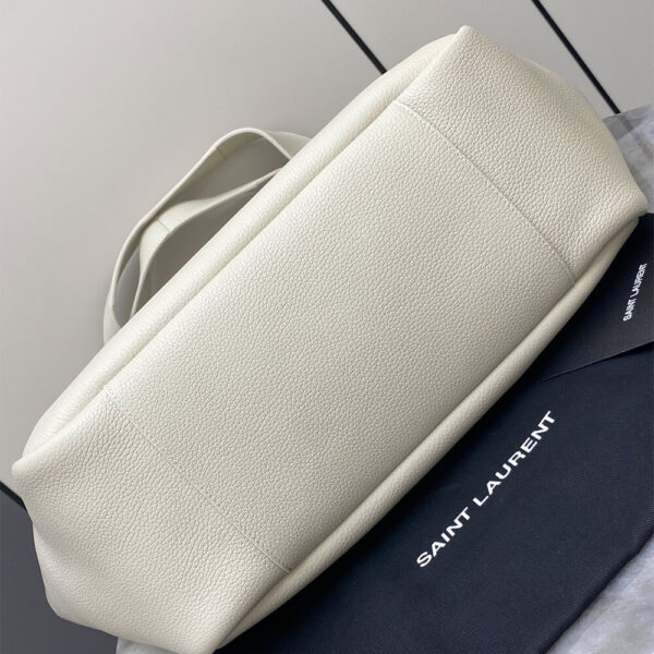 YSL LE 5 A 7 BEA IN GRAINED LEATHER Beige - Image 5