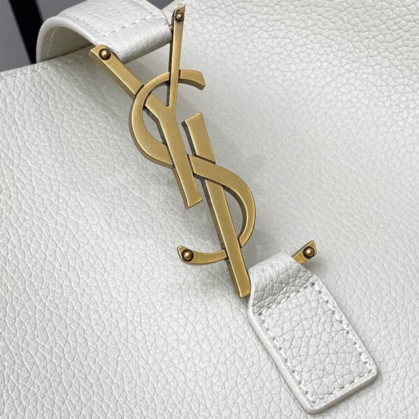 YSL LE 5 A 7 BEA IN GRAINED LEATHER Beige - Image 6