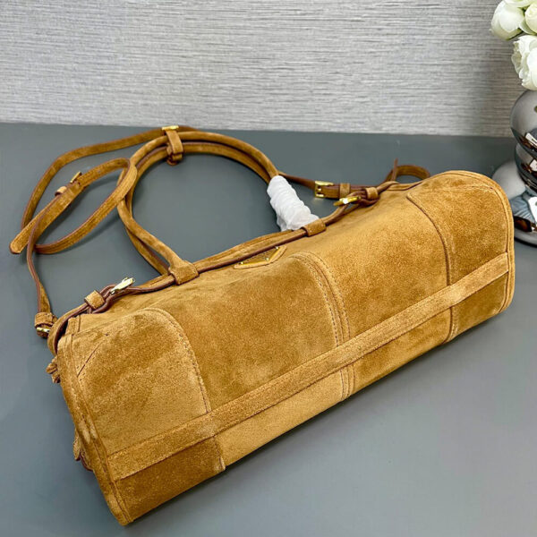 Prada Medium leather handbag(high-end grade) Khaki - Image 5