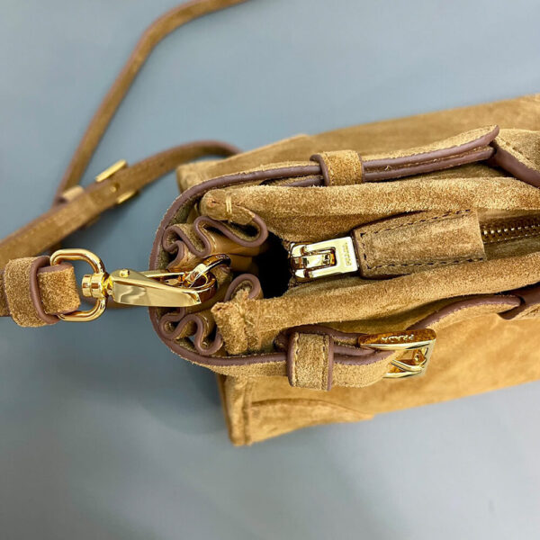 Prada Medium leather handbag(high-end grade) Khaki - Image 7